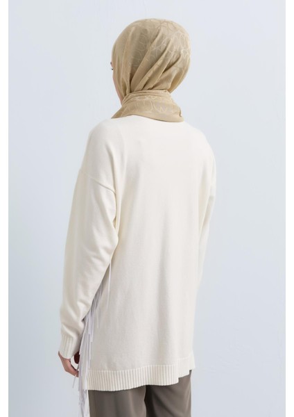 Rope Basic Triko Kazak Ekru fırsatları