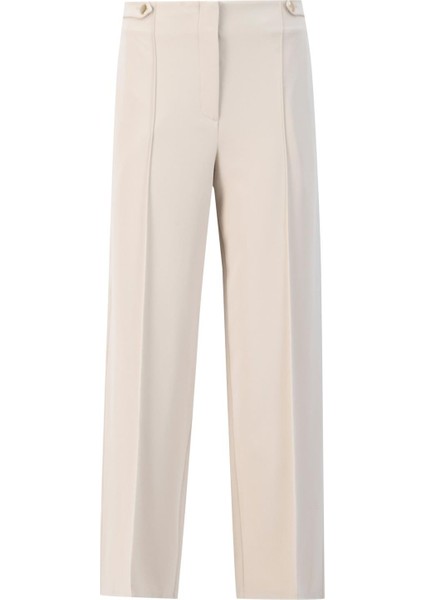 Beli Apoletli Palazzo Pantolon 24KH2722 Bej