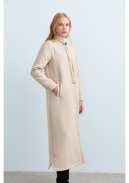 Ince Kapitone Bağcık Detaylı Pardesü Taş fiyatları