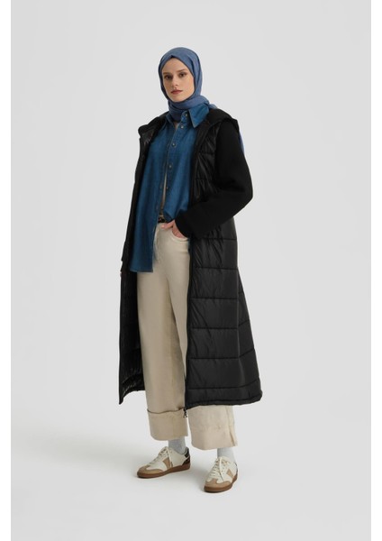 Şişme Kapitone Kaban 24K7605 Siyah