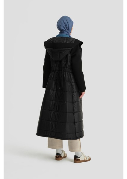 Şişme Kapitone Kaban 24K7605 Siyah fırsatları