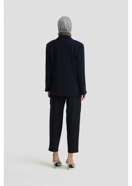 Iki Düğmeli Blazer Ceket 24KH5731 Lacivert fırsatları