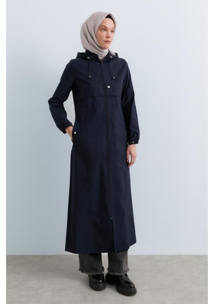 Seyyar Kapşonlu Spor Pardesü Lacivert fiyatları