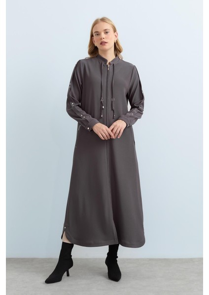 Spor Örme Giy-Çık Füme