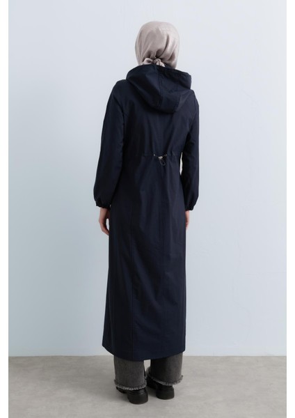 Seyyar Kapşonlu Spor Pardesü Lacivert fırsatları