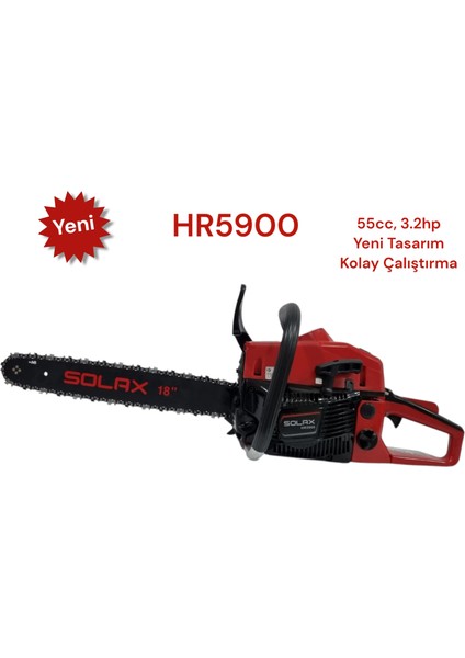 HR5900 Motorlu Testere 55 cc 3.2 Hp