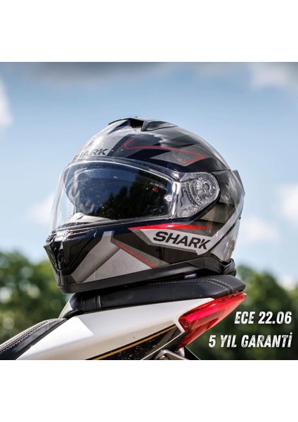 D-Skwal 3 Sızlar (Kar) Kapalı Motorsiklet Kask (ECE2206) (Fit Kasa)