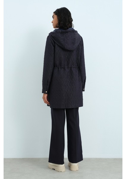 Ince Kapitone Gold Detaylı Kap Lacivert fırsatları