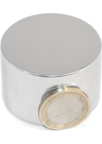 Çap 30MM x Kalınlık 30MM Neodyum Mıknatıs, Çok Güçlü Büyük Magnet