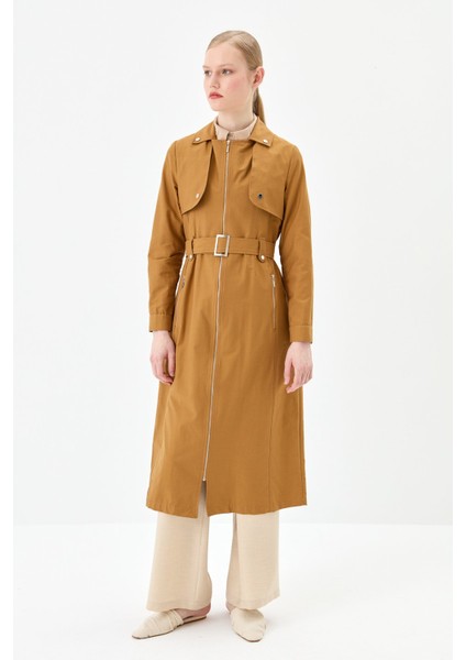 Kemer Detaylı Fermuarlı Kap Camel fiyatları