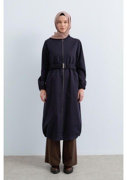 Bomber Uzun Kap Lacivert