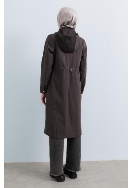 Seyyar Kapşonlu Cep Detaylı Kap Füme modelleri