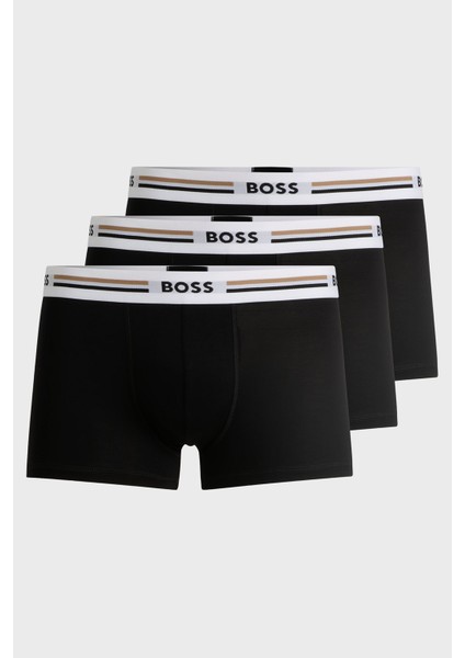 Esnek Bel Bantlı 3 Pack Boxer Erkek Boxer 50492200 001