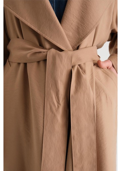 Oversize Modal Trençkot 24Y8712 Camel