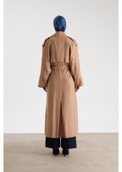 Oversize Modal Trençkot 24Y8712 Camel