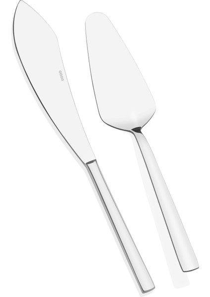 Kek-Peynir Bıçağı,sunum Spatula Servis Seti 2'li 18/10