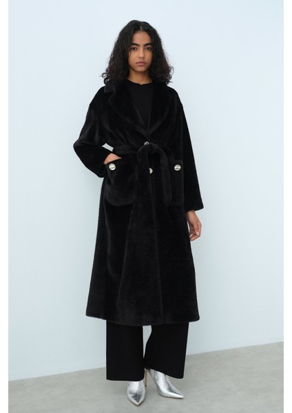 Cep Detaylı Angora Kaban Siyah fiyatları