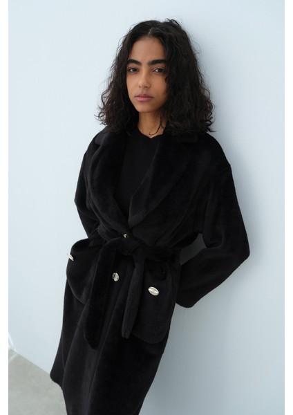 Cep Detaylı Angora Kaban Siyah modelleri