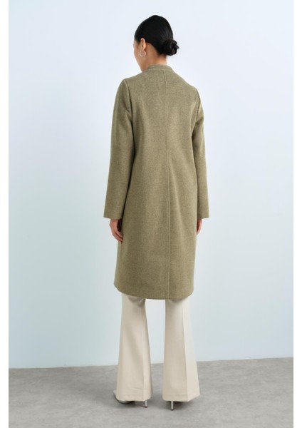 Fermuarlı Basic Kaban Haki fırsatları