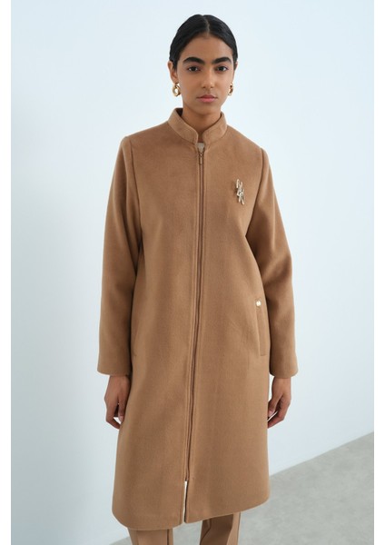 Fermuarlı Basic Kaban Camel modelleri