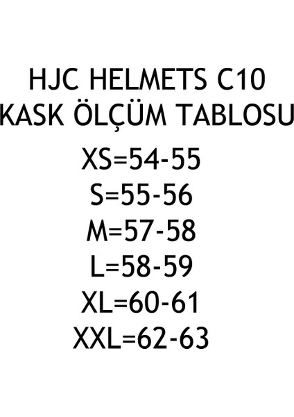 C70N Kask Inci Beyazı