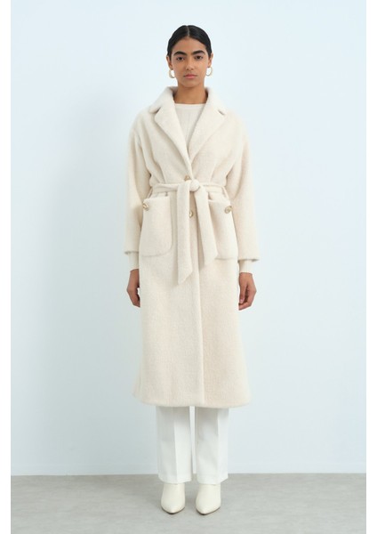 Cep Detaylı Angora Kaban Bej