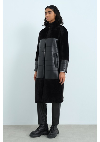 Deri Detaylı Angora Kaban Siyah fiyatları