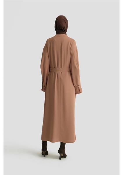 Kapaklı Cepli Elbise ORT9925 Camel fırsatları