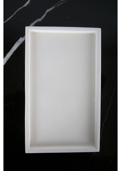 Mermer Desenli Beton Sunum Tabağı Dekoratif Sunumluk Sunum Tepsisi 15 x 25 cm fiyatları