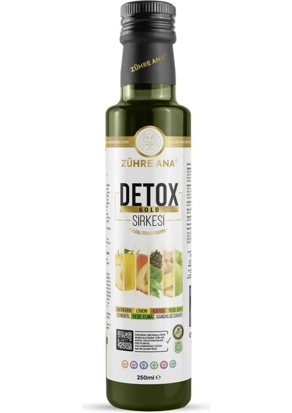 Detox Gold Sirkesi Doğal Fermantasyon 250 ml