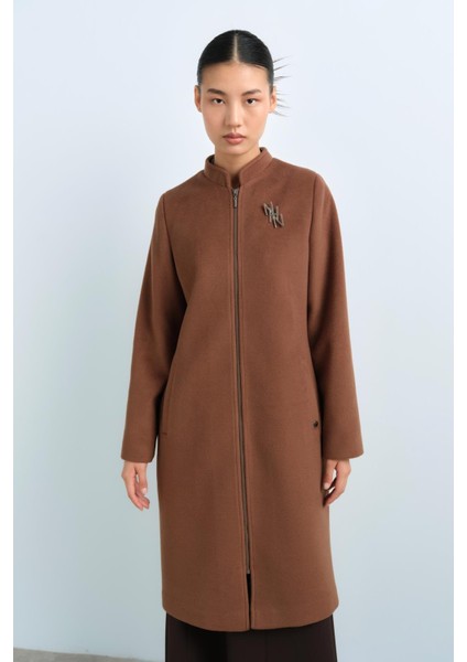 Fermuarlı Basic Kaban Kahve fiyatları