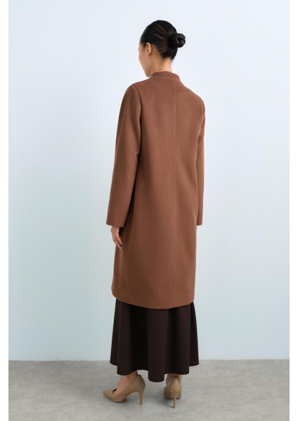 Fermuarlı Basic Kaban Kahve fırsatları