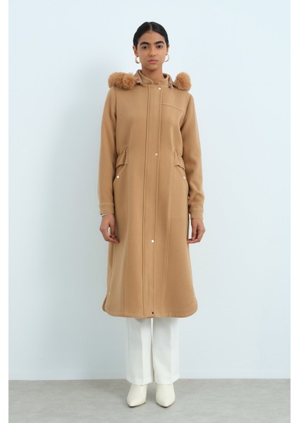 Beli Büzgülü Yanları Oval Kaban Camel