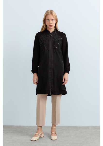 file Kaplamalı Örme Giy-Çık Siyah