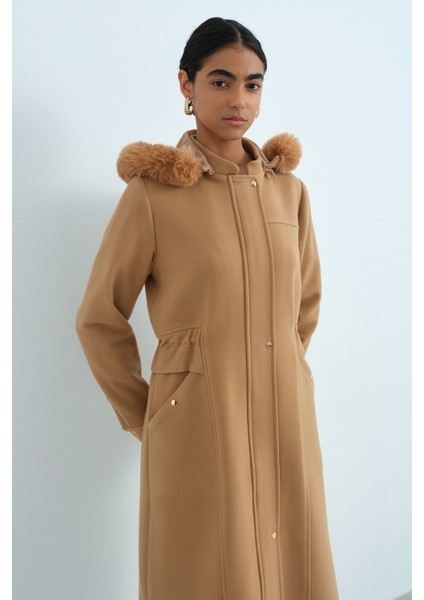 Beli Büzgülü Yanları Oval Kaban Camel