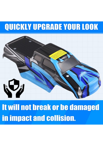 Hbx 16889 16889A 16890 16890A SG1601 SG1602 Rc Araç Vücut Kabuğu ve Sticker B004-INV 1/16 Rc Araç Parçaları Aksesuarları B (Yurt Dışından)