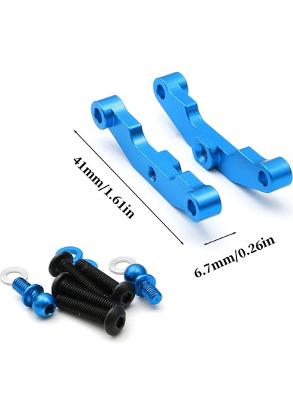 Wave Box Itme Çubuğu Braket Takımı Tamıya TT02 Type-S Rc Araba Mavi (Yurt Dışından)