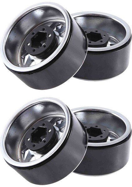 4 Adet Metal Alaşımlı 1.9 Beadlock Jant Gümüş (Yurt Dışından)