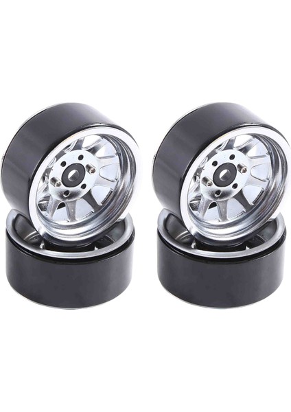 4 Adet Metal Alaşımlı 1.9 Beadlock Jant Gümüş (Yurt Dışından)