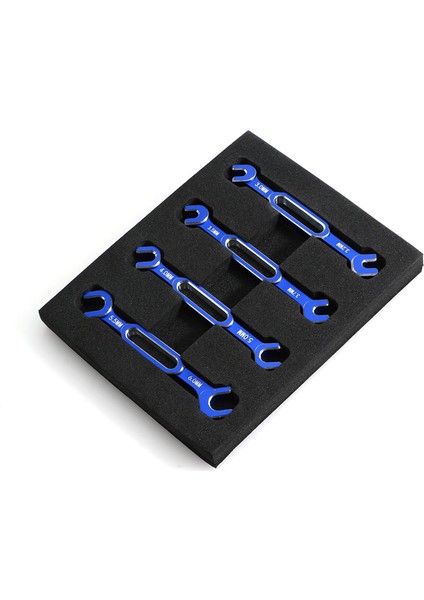 Rc Araba Için Ayar Anahtarı Takım Seti 33.23.53.7455.56MM-MAVI (Yurt Dışından)