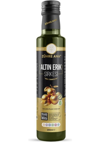 Mirabelle Altın Erik Sirkesi Doğal Fermantasyon Prebiyotik Form Sirkesi 250 ml