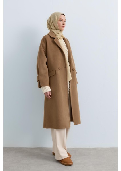 Oversize %100 Yün Kaban Vizon fiyatları