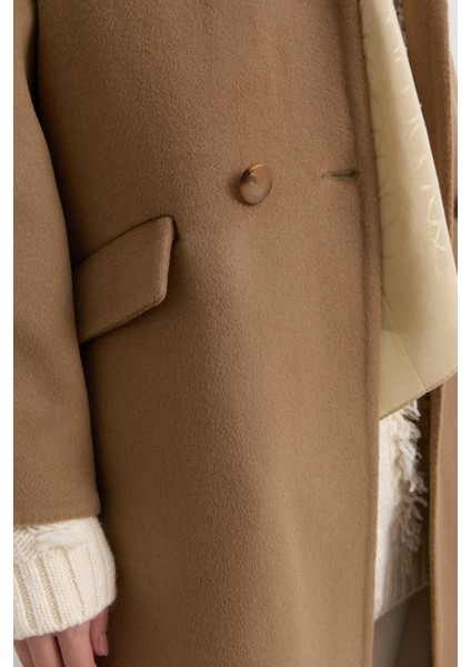 Oversize %100 Yün Kaban Vizon fırsatları