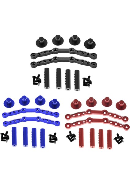Rc Araba Gövde Direği Bağlantıları Metal Ön ve Arka Kabuk Kolonu Kırmızı (Yurt Dışından) modelleri