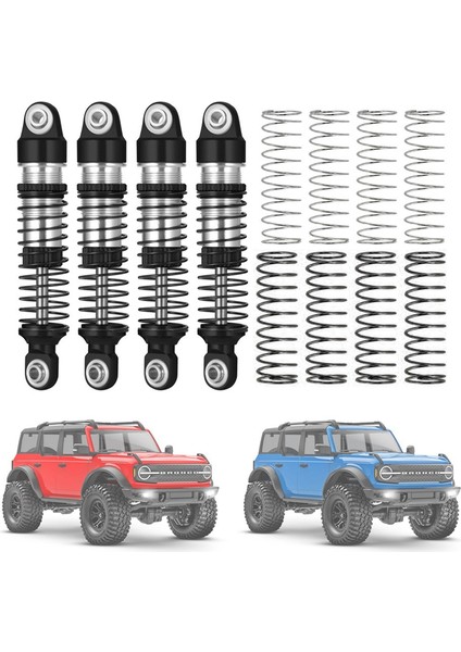 Traxxas TRX4M Trx-4m 118 Siyah Için 4 Adet Yağ Amortisörü Damperi (Yurt Dışından) indirimleri