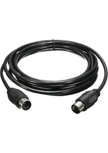 Mıdı Uzatma Kablosu 5 Pin Erkek - Erkek Mıdı Uzatma Kablosu 1m (Yurt Dışından)
