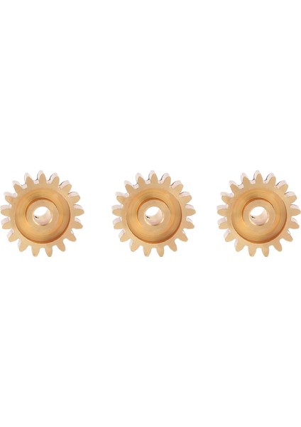 3 Adet 3.175MM Şaft Pirinç Pinyon Motor Dişlisi M0.8 110 18 RC17T Için (Yurt Dışından) fırsatları