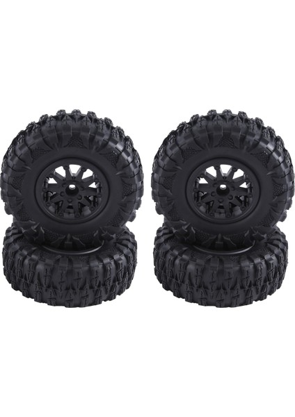 4 Adet 2.2 Inç Naylon Plastik Beadlock Tekerlek 4.72IN120MM Lastik Siyah (Yurt Dışından)