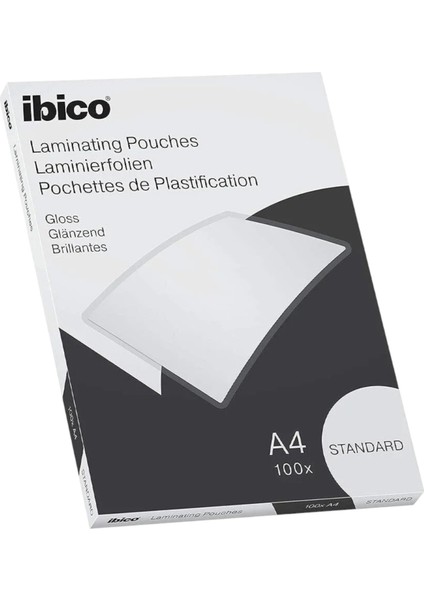 Ibıco Basıc A4 Laminasyon Filmi A4 2 x 125 250 Micron 100 Adet