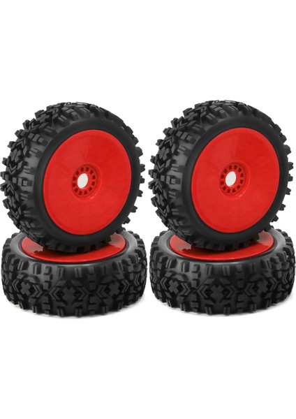4 Adet 18 Rc Tekerlek Lastiği 120112MM 18 Rc Araba Canavar Kamyon Kırmızı (Yurt Dışından) indirimleri